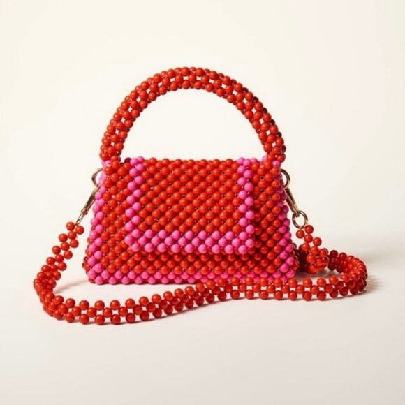 Colorblock beaded Kate Spade x Target beaded handbag - Picture 1 of 5
